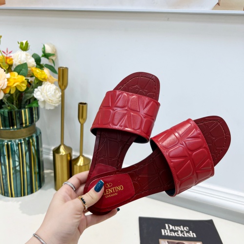 Replica Valentino Slippers For Women #1198338 $82.00 USD for Wholesale