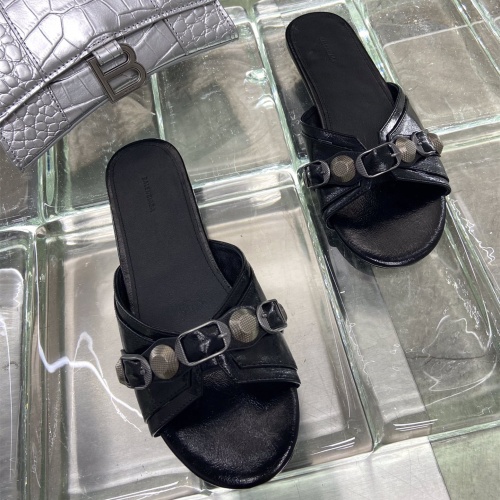 Wholesale Balenciaga Slippers For Women #1198383 $98.00 USD, Wholesale Quality Replica Balenciaga Slippers