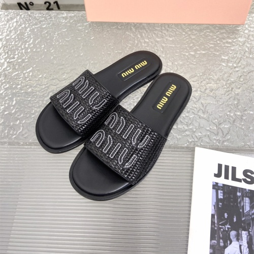 Wholesale MIU MIU Slippers For Women #1198393 $108.00 USD, Wholesale Quality Replica MIU MIU Slippers