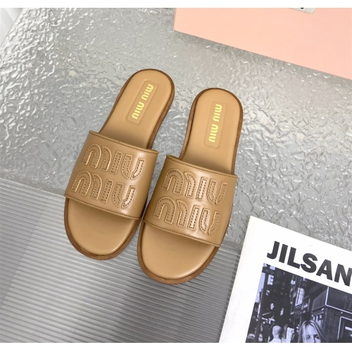 Replica MIU MIU Slippers For Women #1198394 $108.00 USD for Wholesale