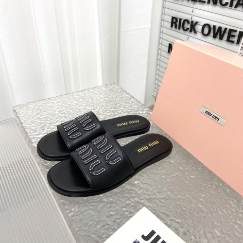 Replica MIU MIU Slippers For Women #1198395 $108.00 USD for Wholesale