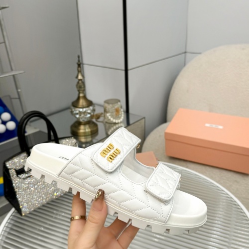 Replica MIU MIU Slippers For Women #1198397 $85.00 USD for Wholesale