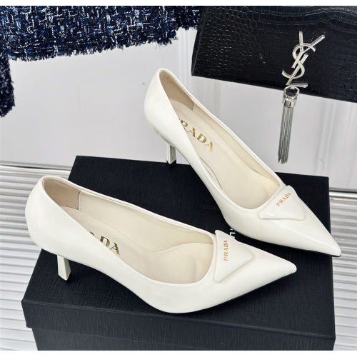 Wholesale Prada High-heeled Shoes For Women #1198430 $112.00 USD, Wholesale Quality Replica Prada High-heeled Shoes