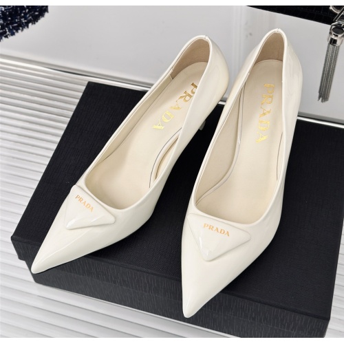 Replica Prada High-heeled Shoes For Women #1198430 $112.00 USD for Wholesale