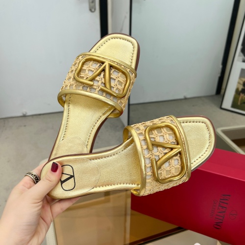 Replica Valentino Slippers For Women #1198487 $85.00 USD for Wholesale