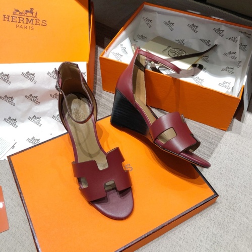 Replica Hermes Sandal For Women #1198496 $96.00 USD for Wholesale