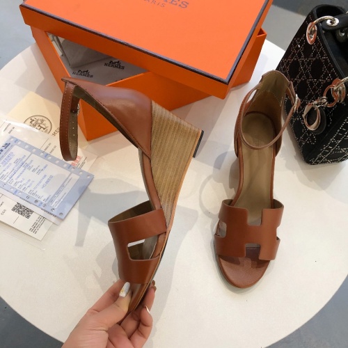 Replica Hermes Sandal For Women #1198498 $96.00 USD for Wholesale