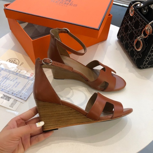 Replica Hermes Sandal For Women #1198498 $96.00 USD for Wholesale