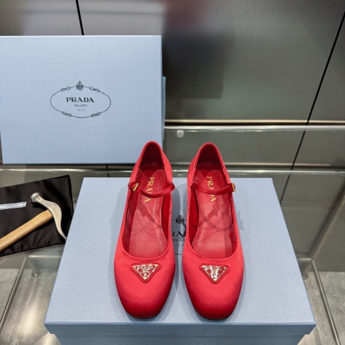 Replica Prada High-heeled Shoes For Women #1198522 $102.00 USD for Wholesale