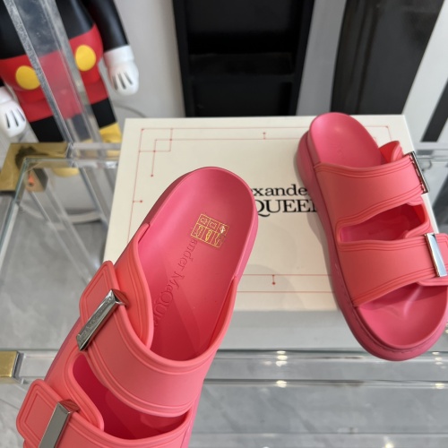 Replica Alexander McQueen Slippers For Women #1198606 $92.00 USD for Wholesale