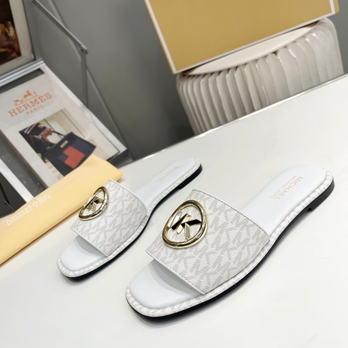 Wholesale Michael Kors Slippers For Women #1198618 $76.00 USD, Wholesale Quality Replica Michael Kors Slippers