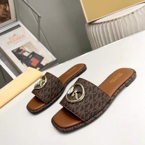 Wholesale Michael Kors Slippers For Women #1198619 $76.00 USD, Wholesale Quality Replica Michael Kors Slippers