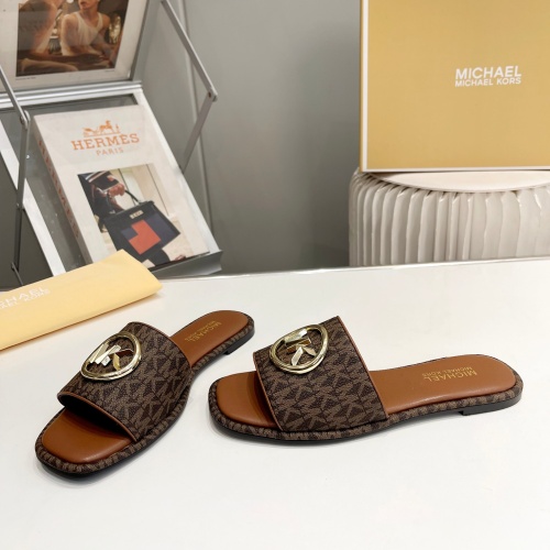 Replica Michael Kors Slippers For Women #1198619 $76.00 USD for Wholesale