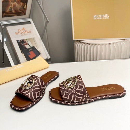 Replica Michael Kors Slippers For Women #1198622 $76.00 USD for Wholesale