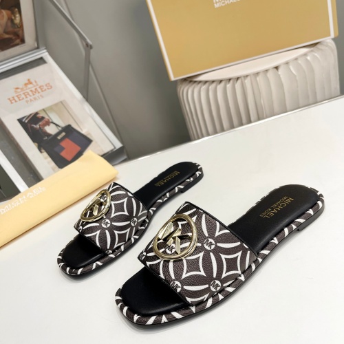 Wholesale Michael Kors Slippers For Women #1198623 $76.00 USD, Wholesale Quality Replica Michael Kors Slippers