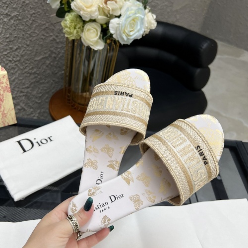 Replica Christian Dior Slippers For Women #1198750 $72.00 USD for Wholesale