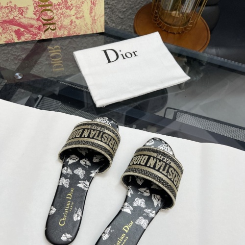 Replica Christian Dior Slippers For Women #1198751 $72.00 USD for Wholesale