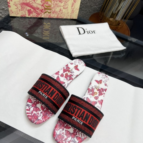 Replica Christian Dior Slippers For Women #1198752 $72.00 USD for Wholesale