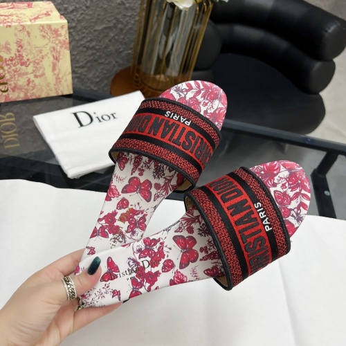 Replica Christian Dior Slippers For Women #1198752 $72.00 USD for Wholesale