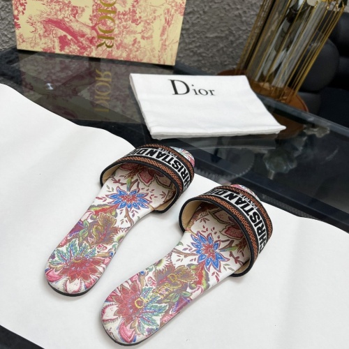 Replica Christian Dior Slippers For Women #1198753 $72.00 USD for Wholesale