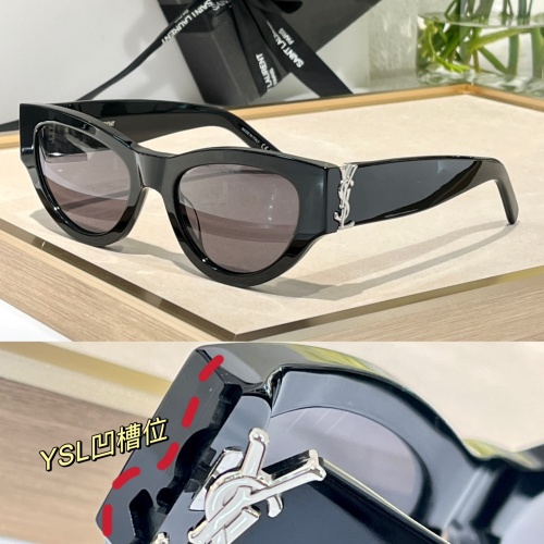 Wholesale Yves Saint Laurent YSL AAA Quality Sunglasses #1201094 $68.00 USD, Wholesale Quality Replica Yves Saint Laurent YSL AAA Quality Sunglasses