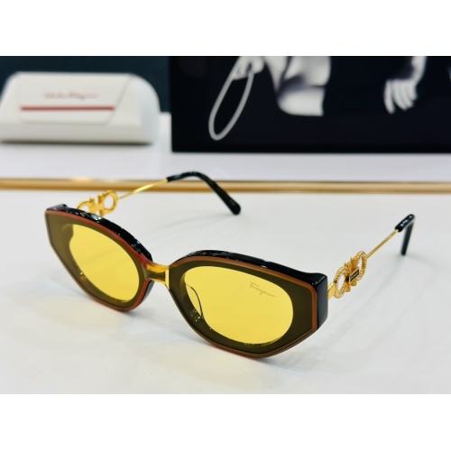 Wholesale Salvatore Ferragamo AAA Quality Sunglasses #1201378 $60.00 USD, Wholesale Quality Replica Salvatore Ferragamo AAA Quality Sunglasses