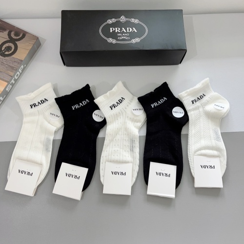 Wholesale Prada Socks #1201985 $29.00 USD, Wholesale Quality Replica Prada Socks