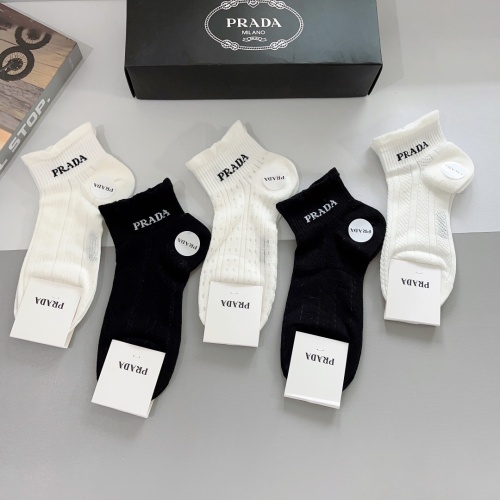 Replica Prada Socks #1201985 $29.00 USD for Wholesale