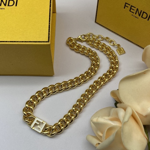 Wholesale Fendi Necklaces #1203921 $32.00 USD, Wholesale Quality Replica Fendi Necklaces