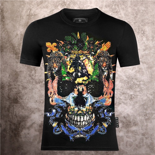 Wholesale Philipp Plein PP T-Shirts Short Sleeved For Men #1203991 $32.00 USD, Wholesale Quality Replica Philipp Plein PP T-Shirts