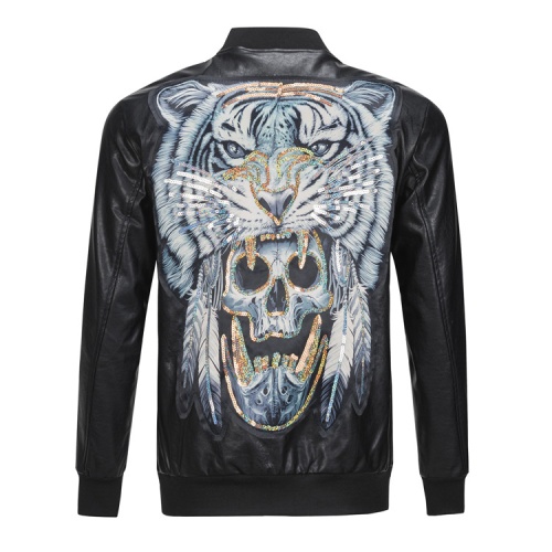 Wholesale Philipp Plein PP Jackets Long Sleeved For Men #1204029 $102.00 USD, Wholesale Quality Replica Philipp Plein PP Jackets