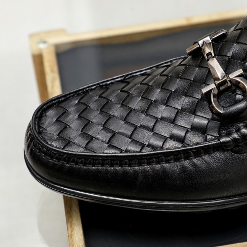 Replica Bottega Veneta BV Leather Shoes For Men #1204497 $85.00 USD for Wholesale