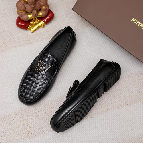 Replica Bottega Veneta BV Leather Shoes For Men #1204498 $85.00 USD for Wholesale