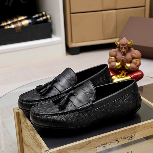 Replica Bottega Veneta BV Leather Shoes For Men #1204500 $85.00 USD for Wholesale