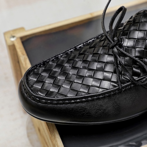 Replica Bottega Veneta BV Leather Shoes For Men #1204501 $85.00 USD for Wholesale