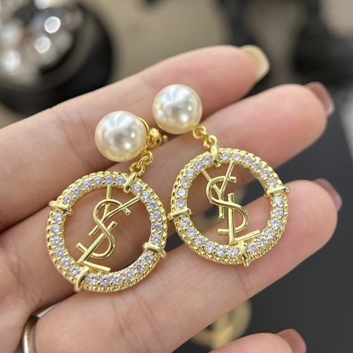 Replica Yves Saint Laurent YSL Earrings For Women #1204676 $25.00 USD for Wholesale