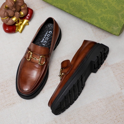 Replica Gucci Oxfords Shoes For Men #1204745 $96.00 USD for Wholesale