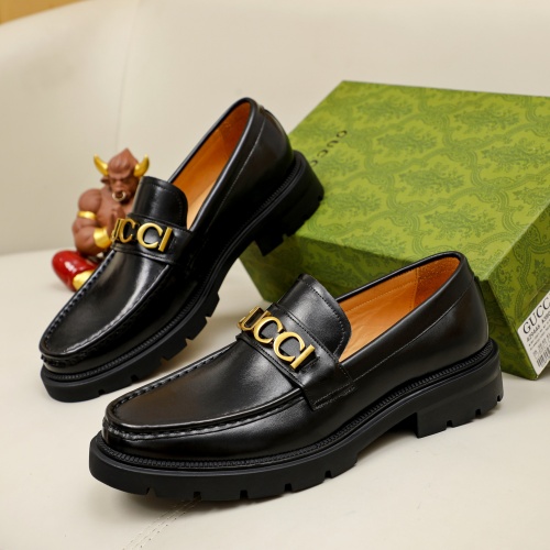 Replica Gucci Oxfords Shoes For Men #1204753 $92.00 USD for Wholesale