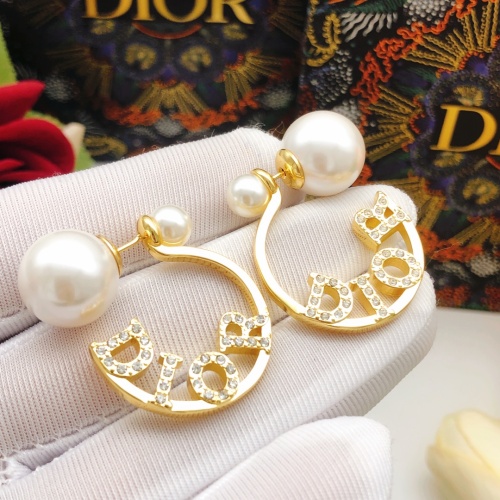 Replica Christian Dior Earrings For Women #1204764 $29.00 USD for Wholesale