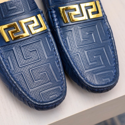 Replica Versace Leather Shoes For Men #1205123 $76.00 USD for Wholesale