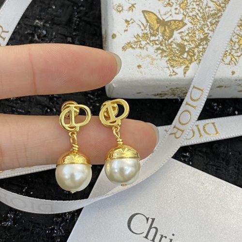 Replica Christian Dior Earrings For Women #1205334 $25.00 USD for Wholesale