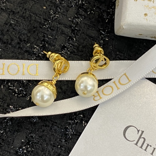 Replica Christian Dior Earrings For Women #1205334 $25.00 USD for Wholesale