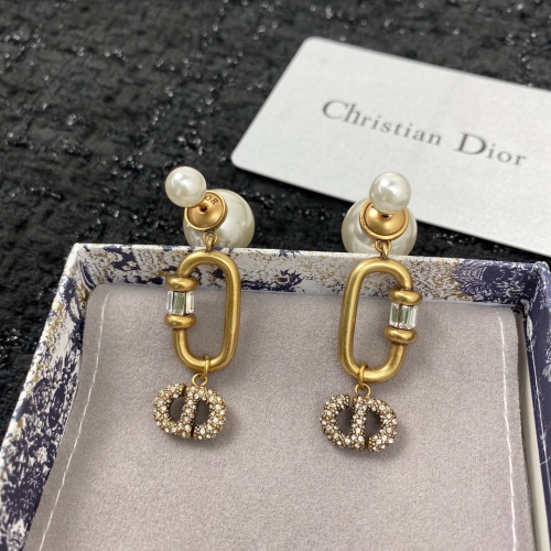 Replica Christian Dior Earrings For Women #1205385 $36.00 USD for Wholesale