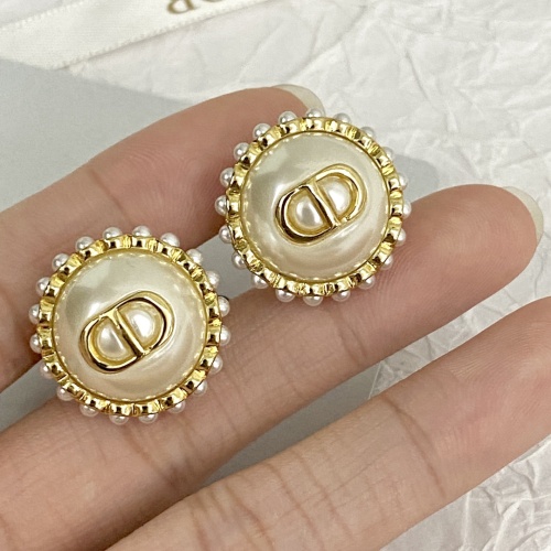 Replica Christian Dior Earrings For Women #1205657 $38.00 USD for Wholesale