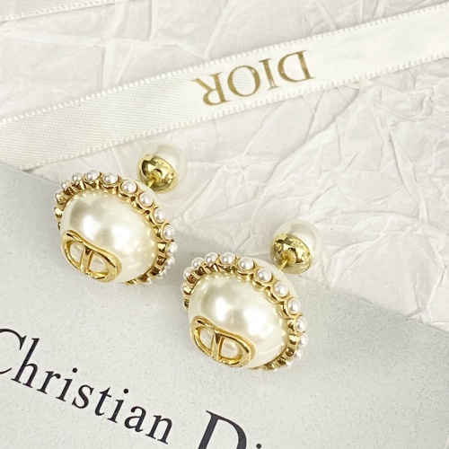 Replica Christian Dior Earrings For Women #1205657 $38.00 USD for Wholesale