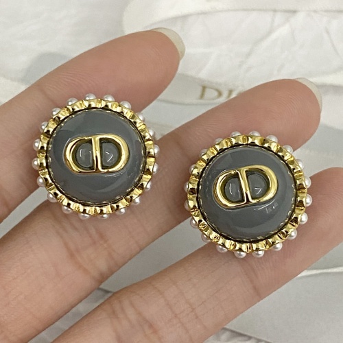 Replica Christian Dior Earrings For Women #1205658 $38.00 USD for Wholesale