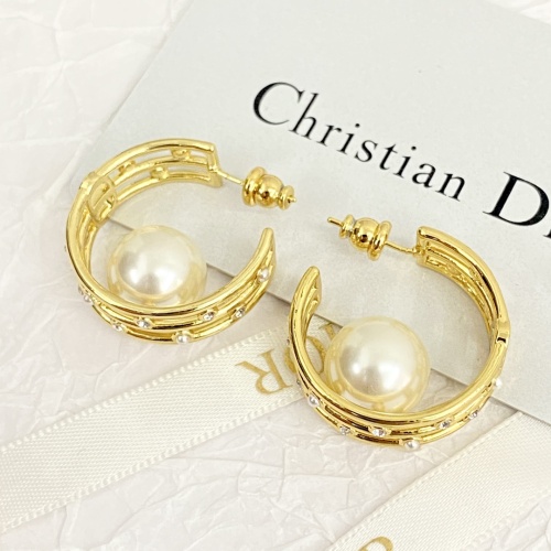 Replica Christian Dior Earrings For Women #1205666 $32.00 USD for Wholesale