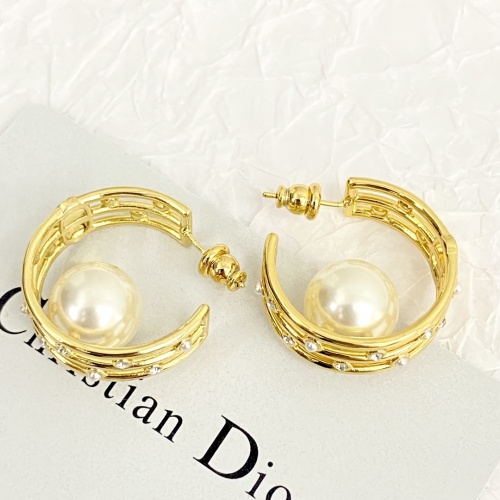 Replica Christian Dior Earrings For Women #1205666 $32.00 USD for Wholesale