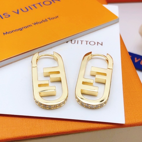 Replica Fendi Earrings For Women #1205677 $32.00 USD for Wholesale