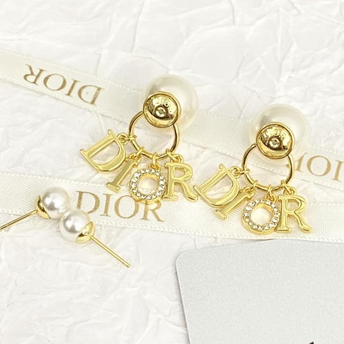 Replica Christian Dior Earrings For Women #1205800 $34.00 USD for Wholesale